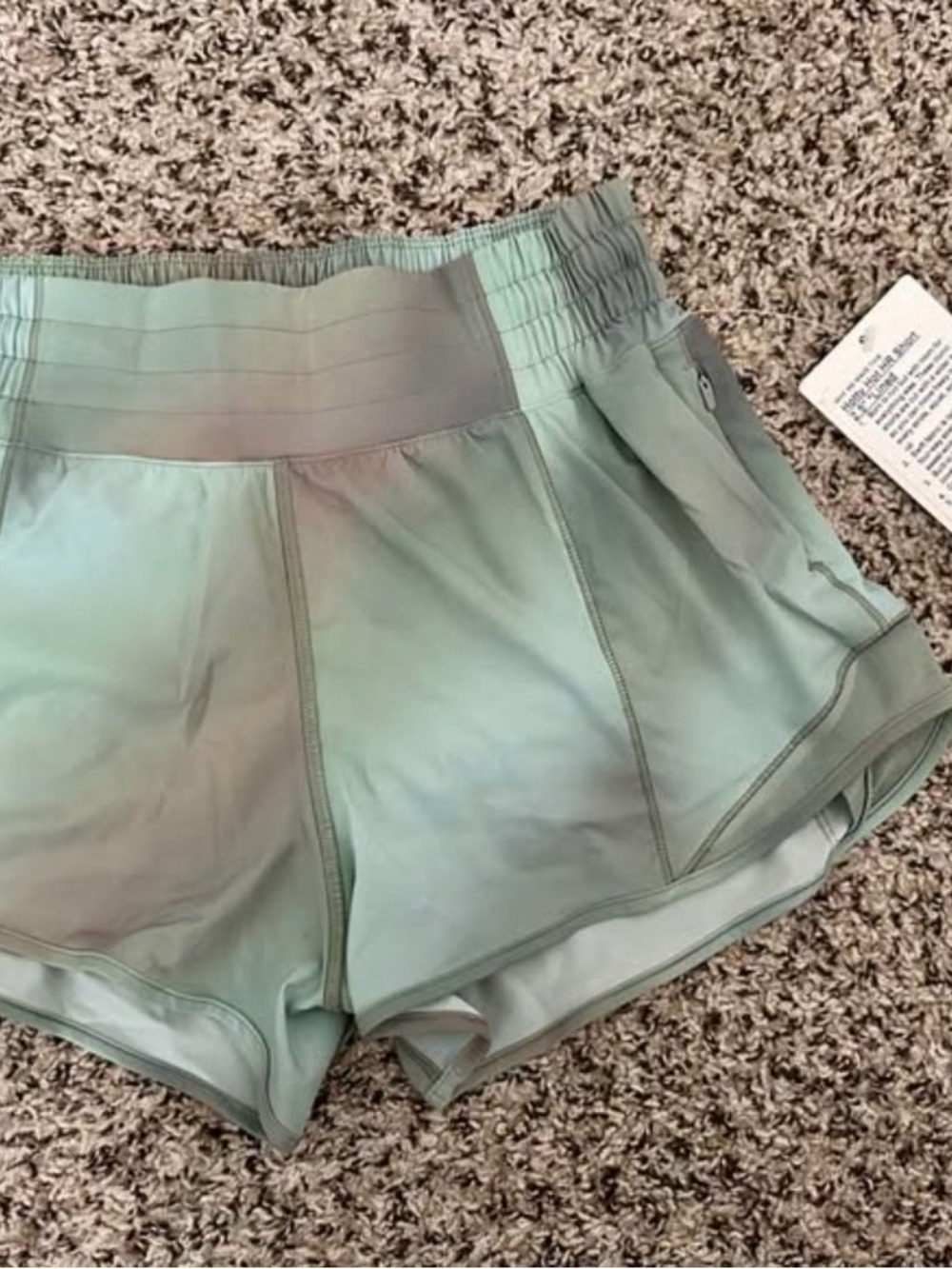 Women’s Light Sage Athletic Running Shorts
